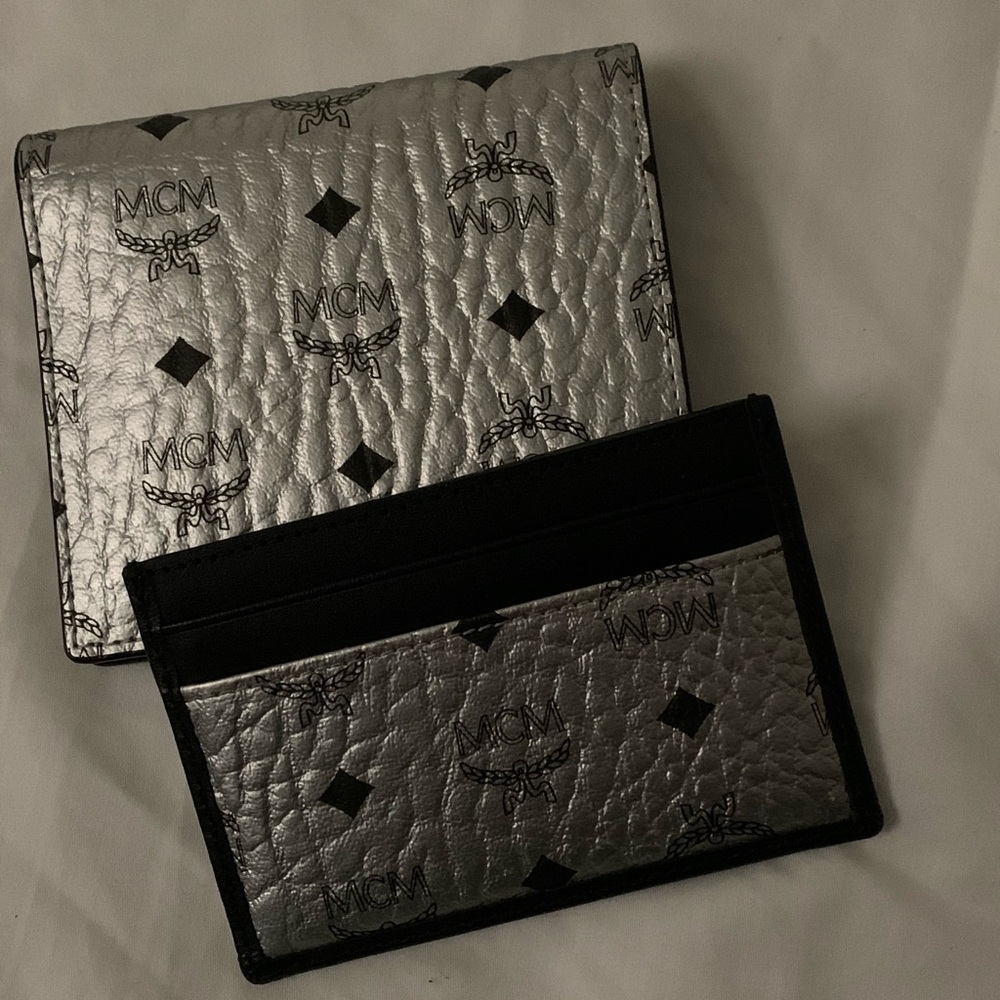 Mcm wallet and card holder bundle